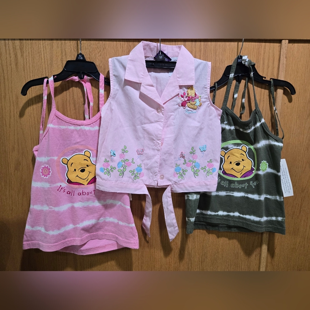 Winnie the Pooh Tops Set Girl's Size 6
